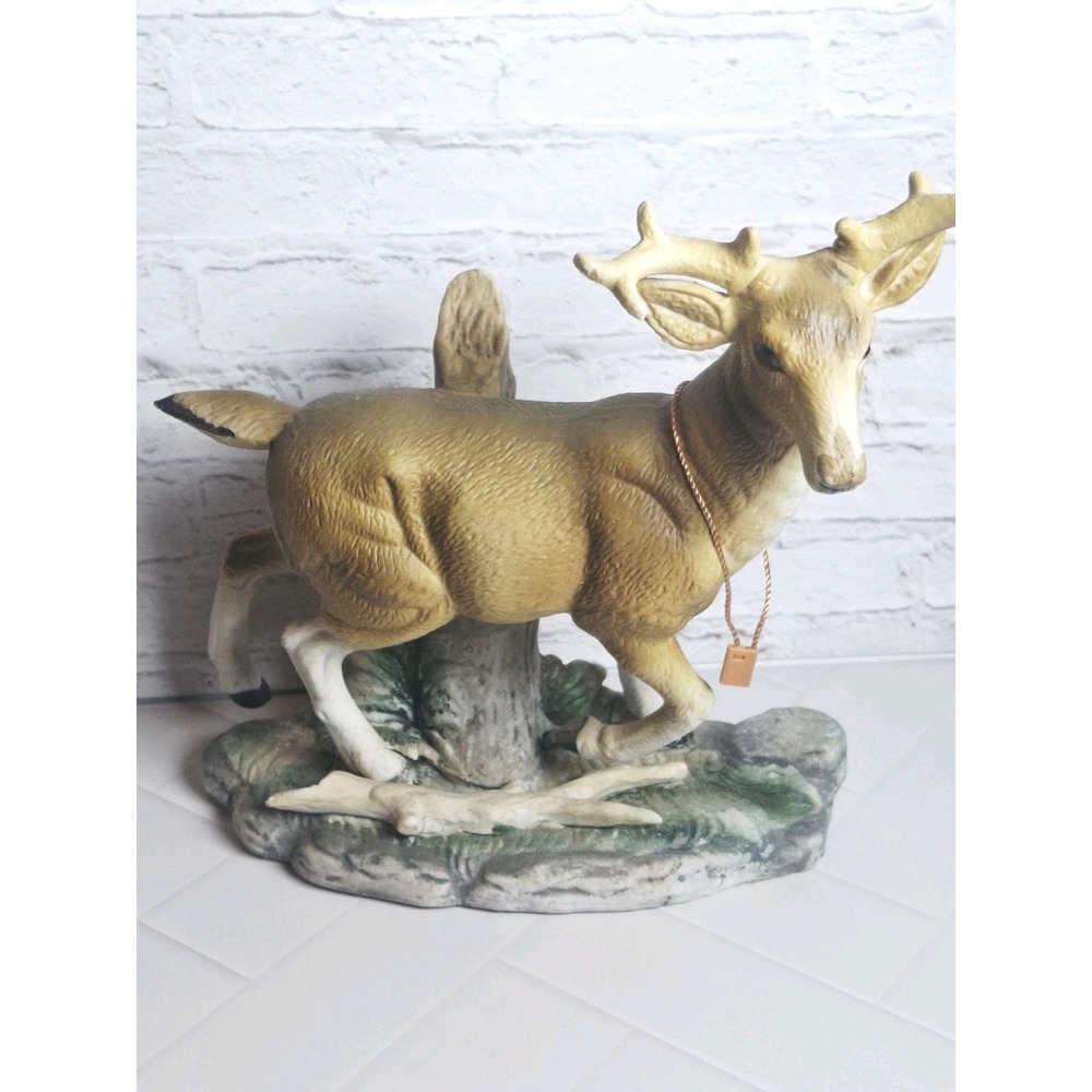 Vintage 1997 GBI George Good Buck Deer Stag Figurine Woodland Wildlife Decor